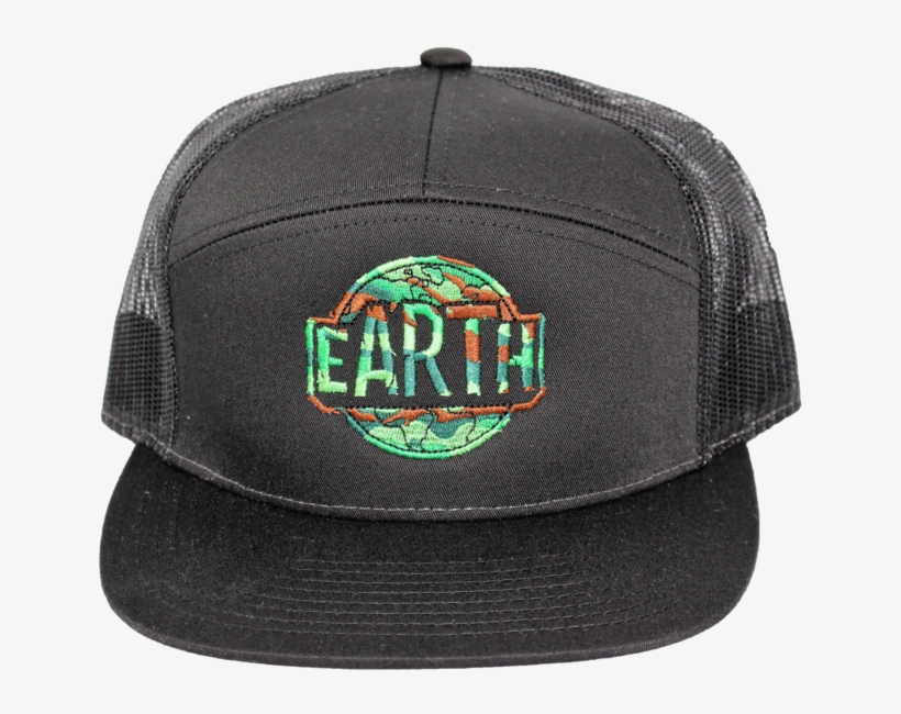 Earth Hat - Black Camo - Baseball Cap, transparent png