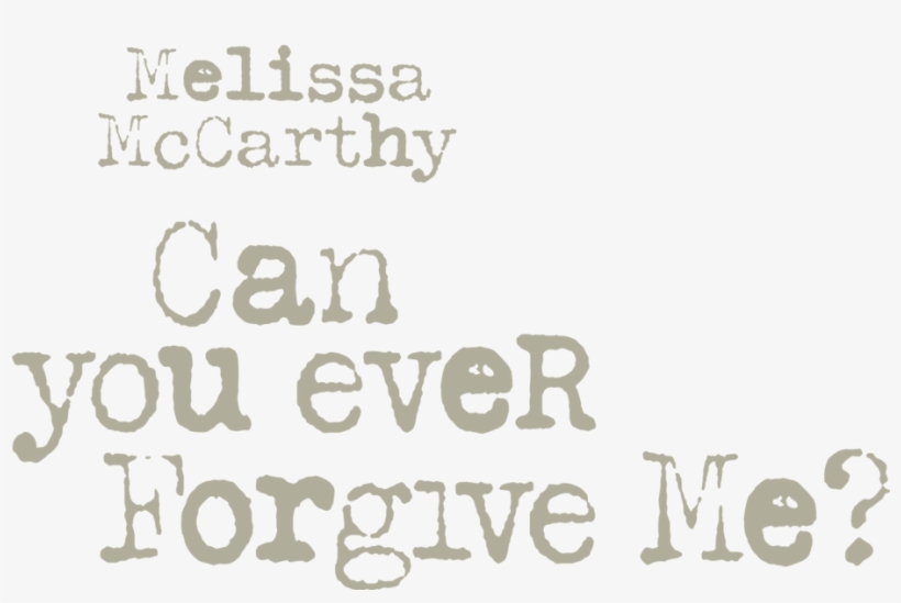 Home - Can You Ever Forgive Me Poster, transparent png