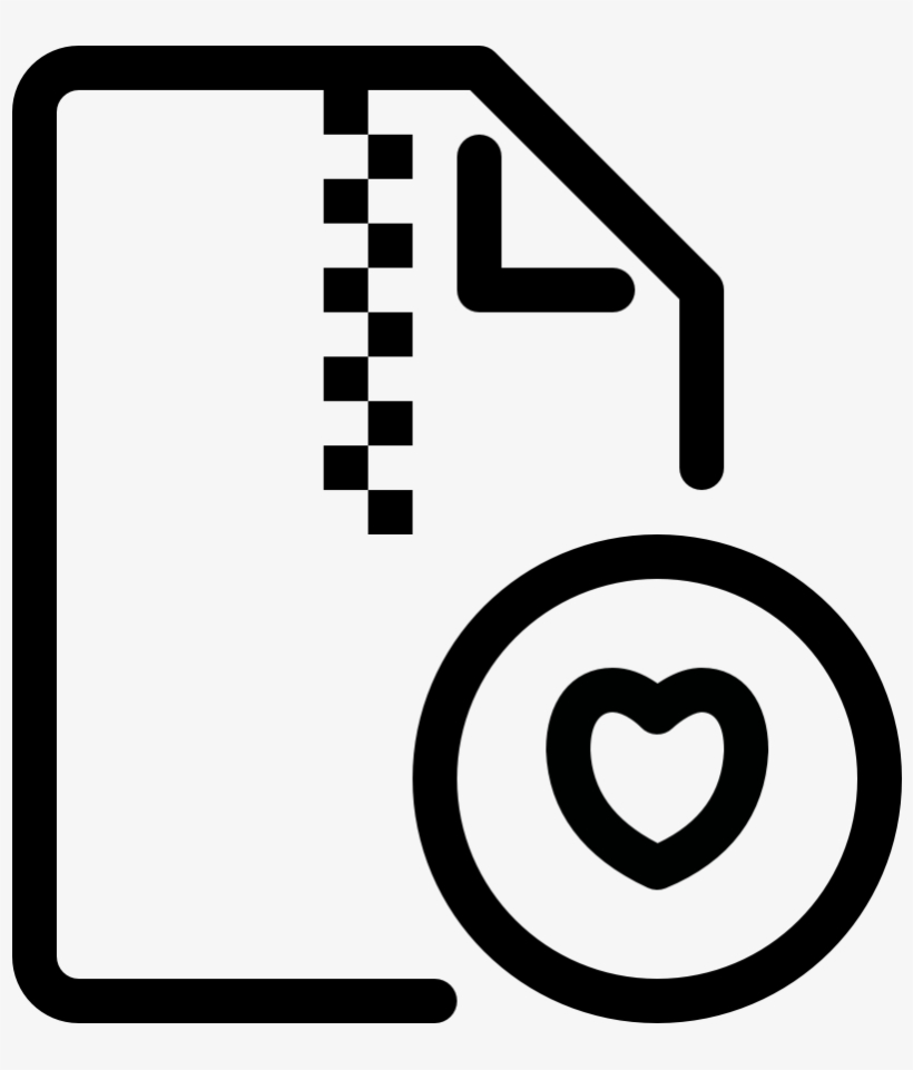 Zip State Heart - Typeform Icon, transparent png