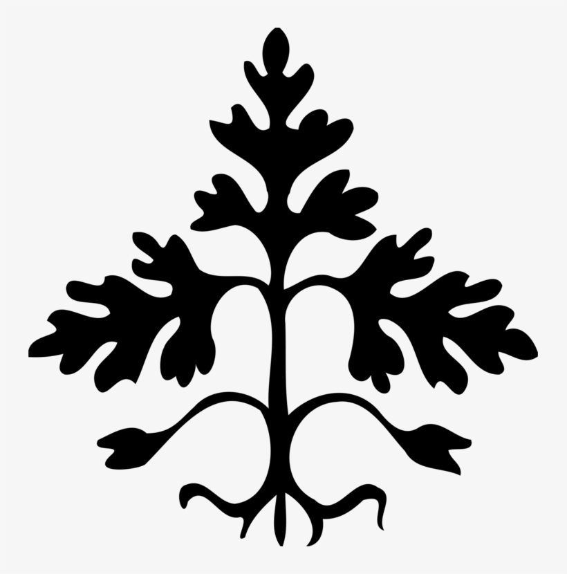 Leaf Branch Fern Drawing Stencil - Abstract Stencil Png, transparent png