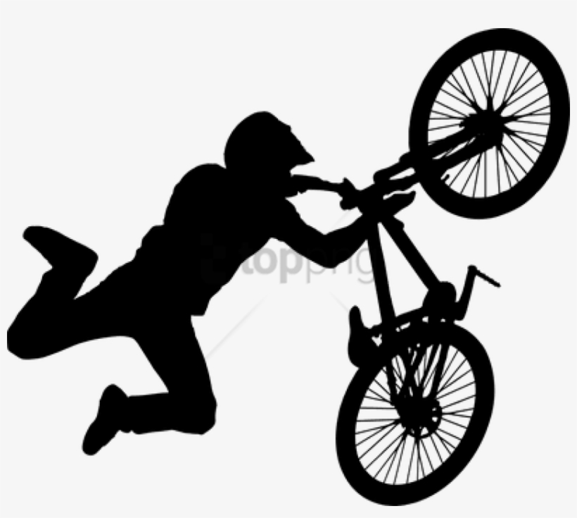 Free Png Download Bmx Stunt Silhouette Png Images Background - Bmx Bike Clipart, transparent png