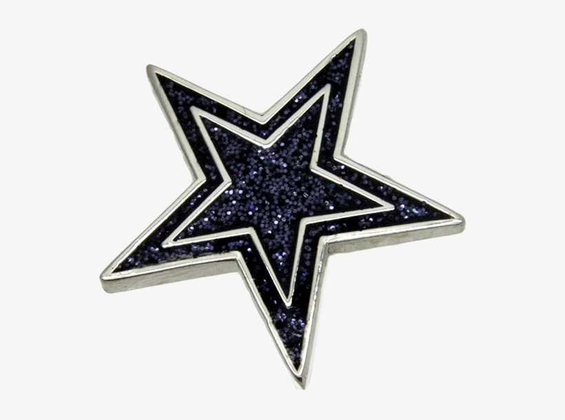 Star Pin Glitter, Blue - Emblem, transparent png