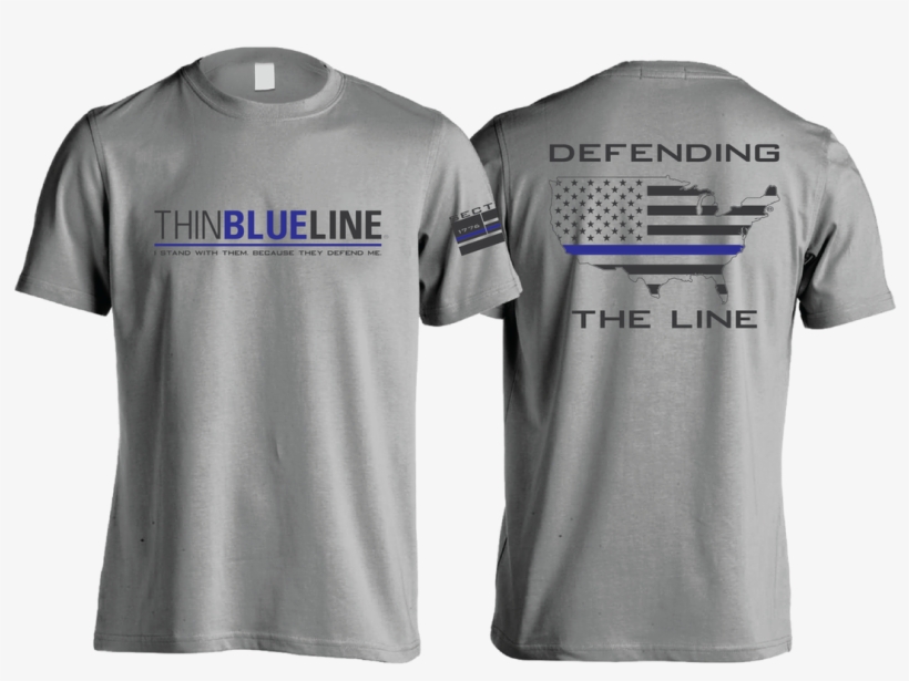 Thin Blue Line - Fuck The Gators T Shirt, transparent png