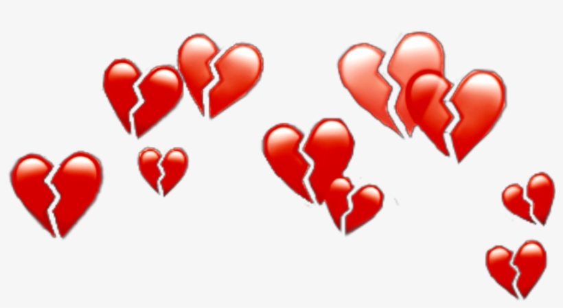 #heart #crown #heartcrown #crownheart #sad #sadlife - Heart Emoji Crown Png, transparent png