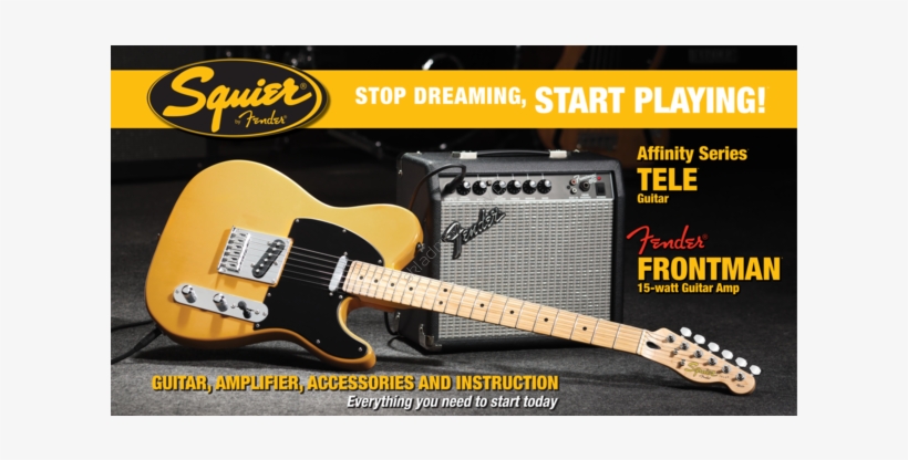 Fender Squier Affinity Series Telecaster W/ Fender - Squier Stratocaster Hss Pack, transparent png