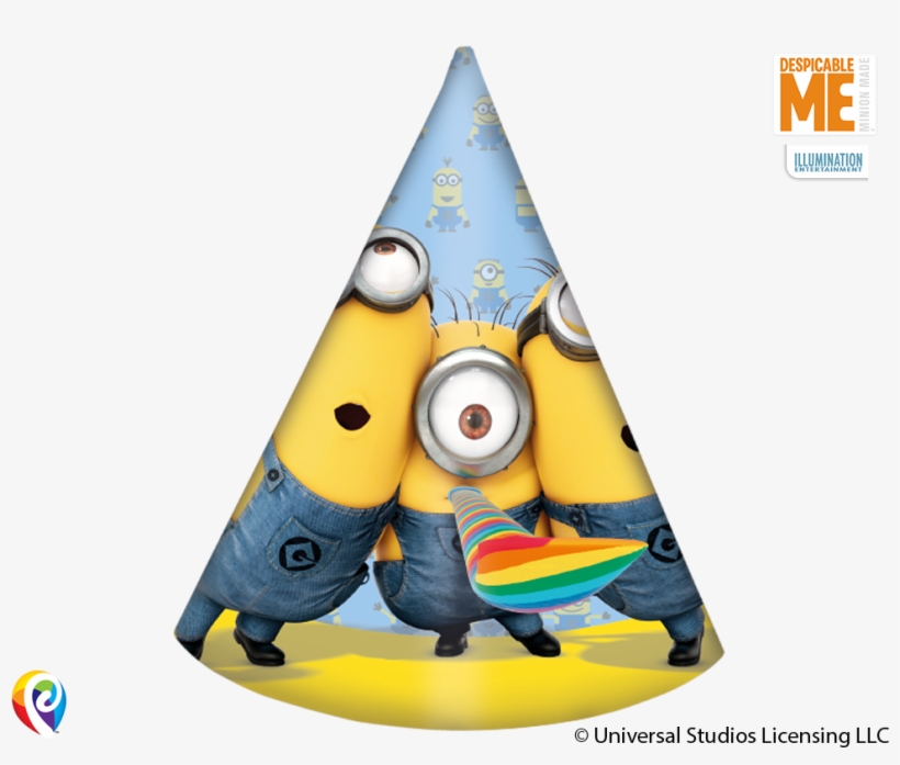 Lovely Minions Party Cone Hats - Czapka Urodzinowa Png, transparent png