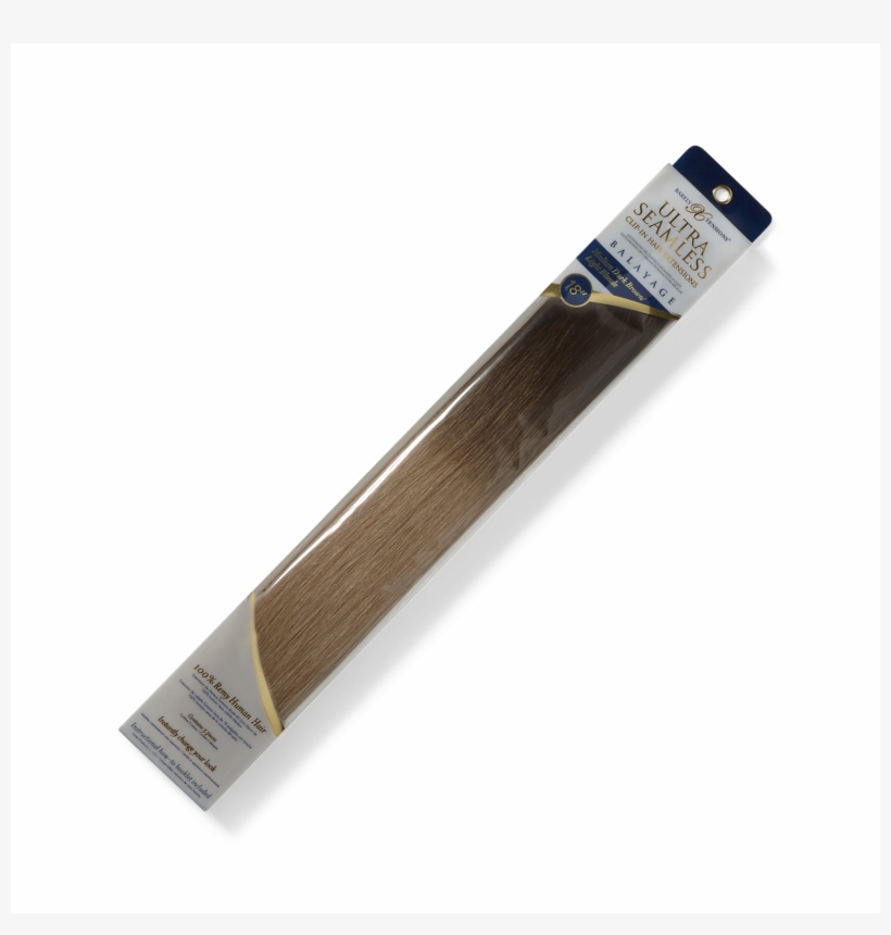 Barely Xtensions Ultra Seamless Clip In Human Hair - Wood, transparent png