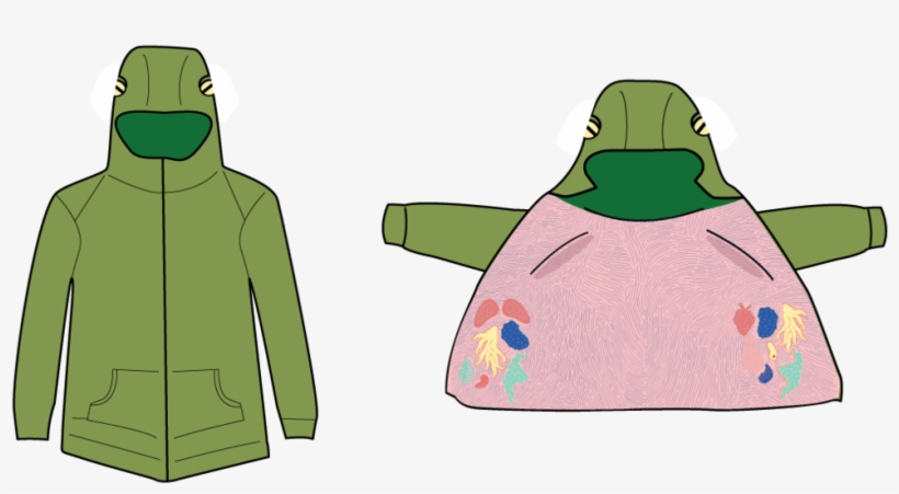 Dissection Frog Hoodie 1017 - Frog, transparent png