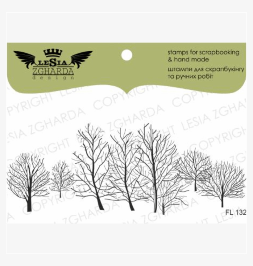 {fl132} Stamp "winter Tree" - Tree, transparent png