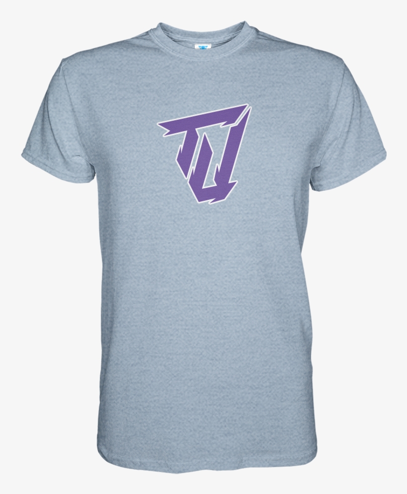 Twitch United Mens T Shirt Heather Indigo Front - Gaming T Shirt, transparent png
