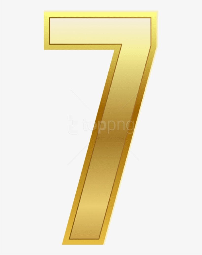 Free Png Number Seven Gold Classic Png Images Transparent, transparent png