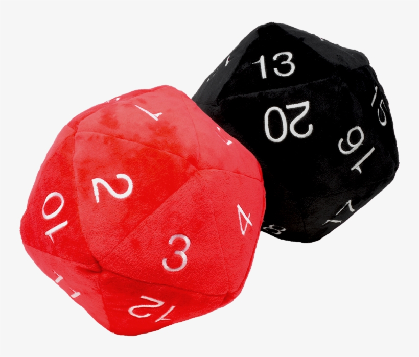 Jumbo Plush D20 From Ultra Pro In Blue / Black And - Dice Game, transparent png
