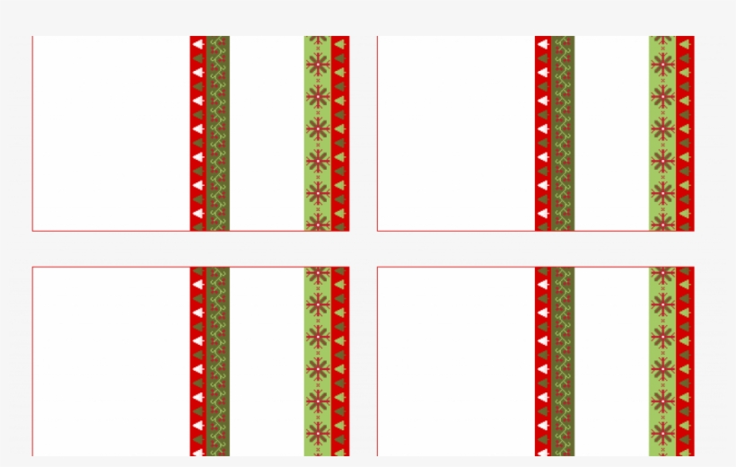 Christmas Place Card Holders Printables With Free Ugly - Graphic Design, transparent png