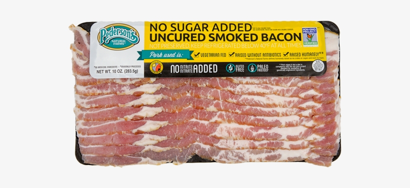 No Sugar Added Uncured Smoked Bacon Non Gmo Project - Brisket, transparent png