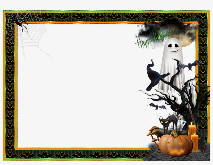 Here's A Little-scary Halloween Digital Frame, Click, transparent png