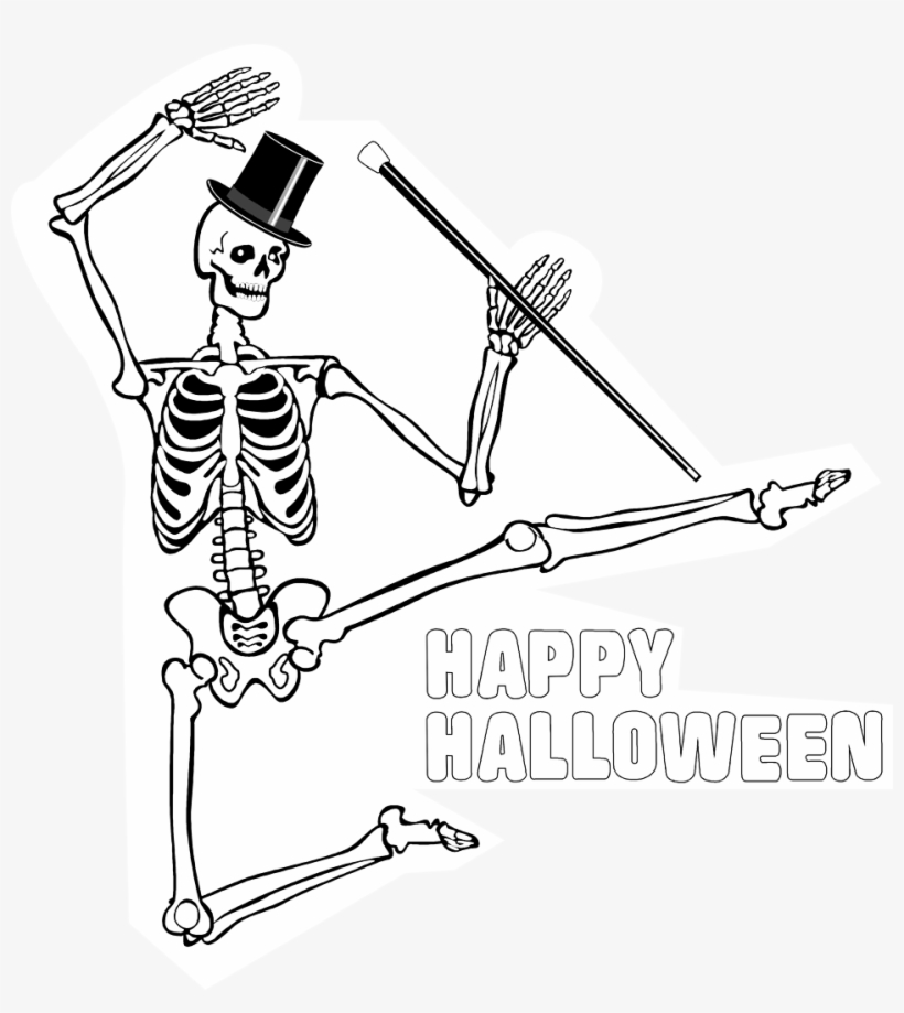Free Stock Photo Illustration Of A Dancing - Dancing Skeleton Animation, transparent png