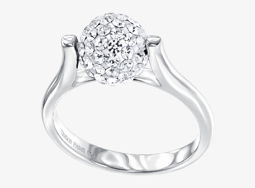Spinning Crystal Ball On Sterling Silver Ring, transparent png
