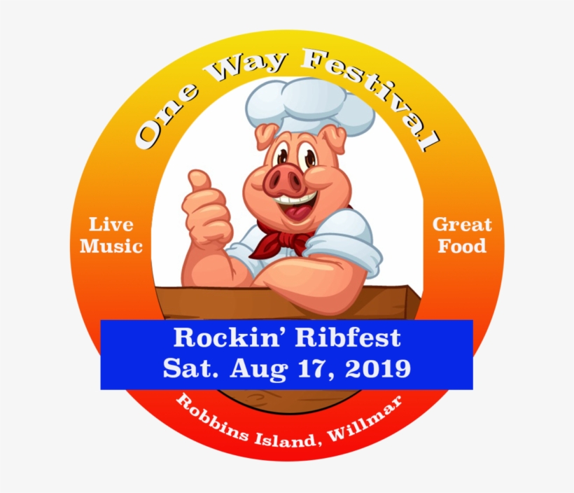 One Way Festival Rockin Ribfest - Cartoon, transparent png