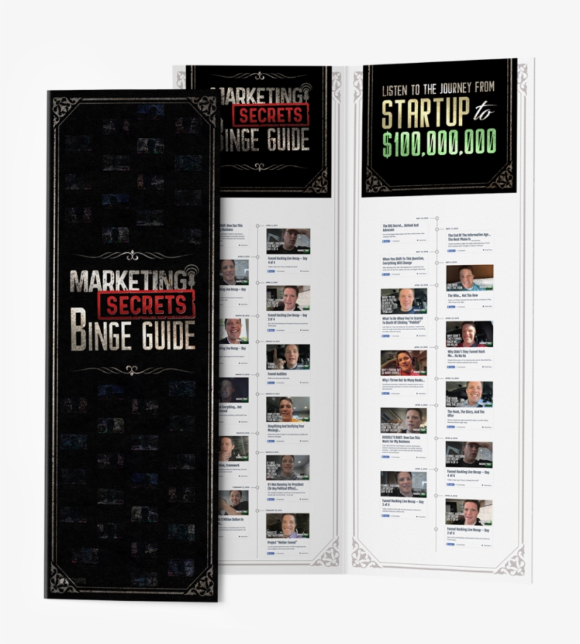 Download The Binge Guide, And Start Listening To Each - Marketing Secrets Black Book, transparent png