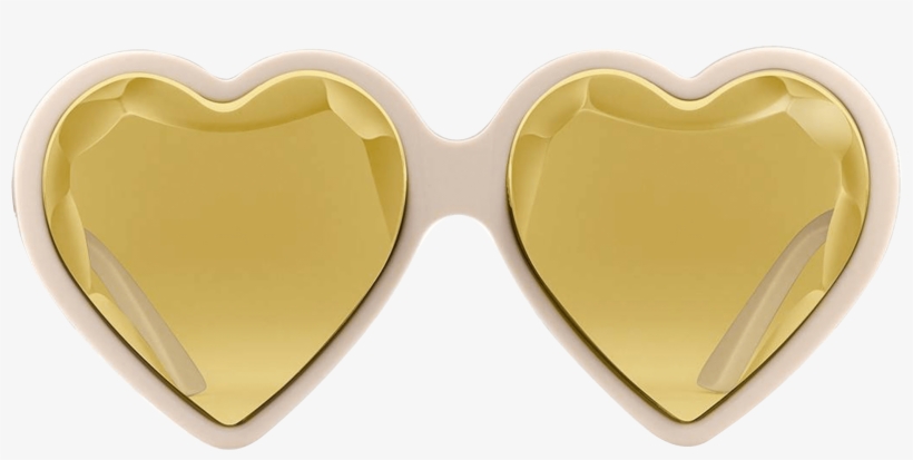 Heart-frame Acetate Sunglasses - Heart, transparent png