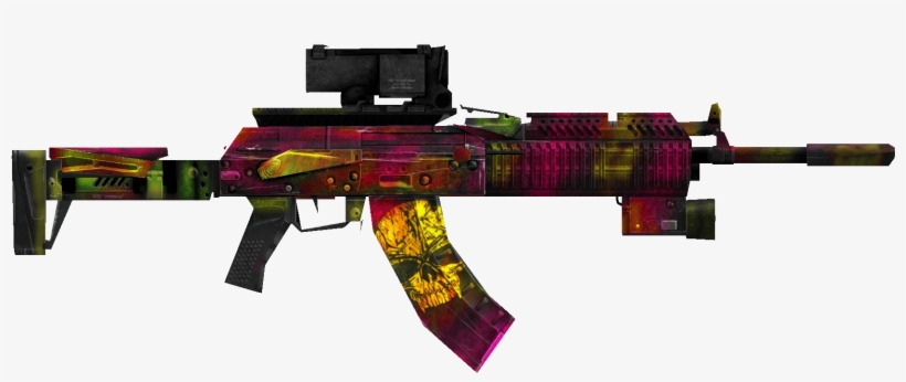 Ak Mod Neon Weapon - Assault Rifle, transparent png