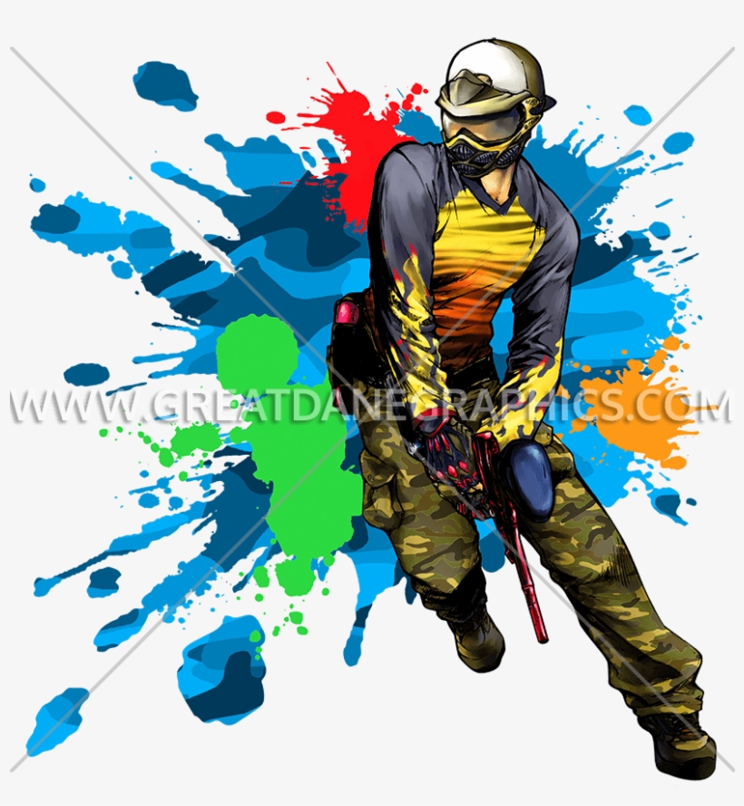 Splatter Production Ready Artwork For T Shirt - Invitation Card Team Building Paintball, transparent png