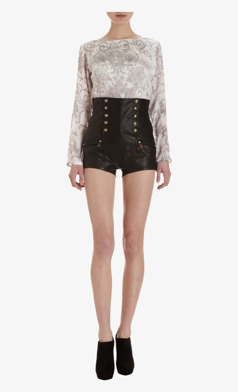 Balmain High Waisted Short 2ne1 Cl - Kpop High Waisted Shorts, transparent png