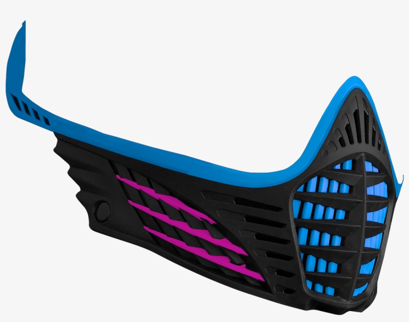 Saved Styles - Pink Blue Paintball Mask, transparent png