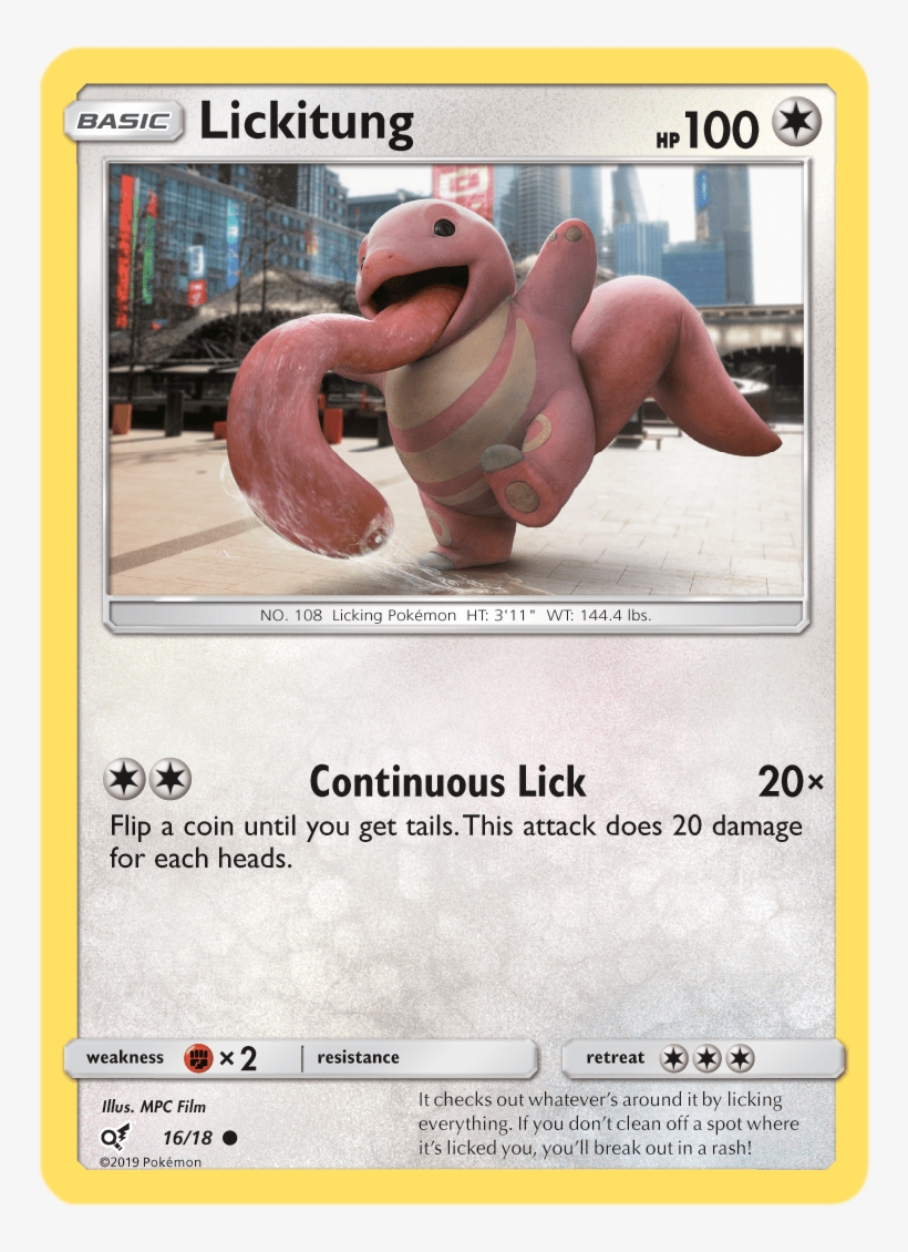 Pokemon Tcg Detective Pikachu Lickitung - Detective Pikachu Pokemon Cards, transparent png