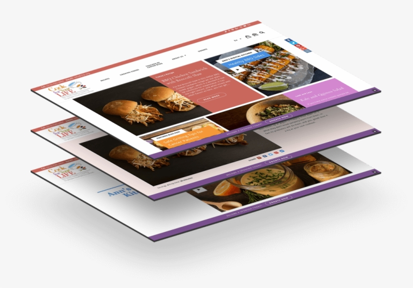 Cook For Your Life Website Mockup Gramercy - Flyer, transparent png