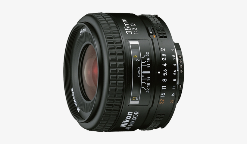 Nikon Af Nikkor 35mm F/2d - Nikon 35mm F2 D, transparent png