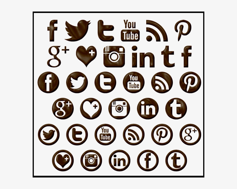 My Font With Some Styles Applied - Social Media Png Logo Black, transparent png