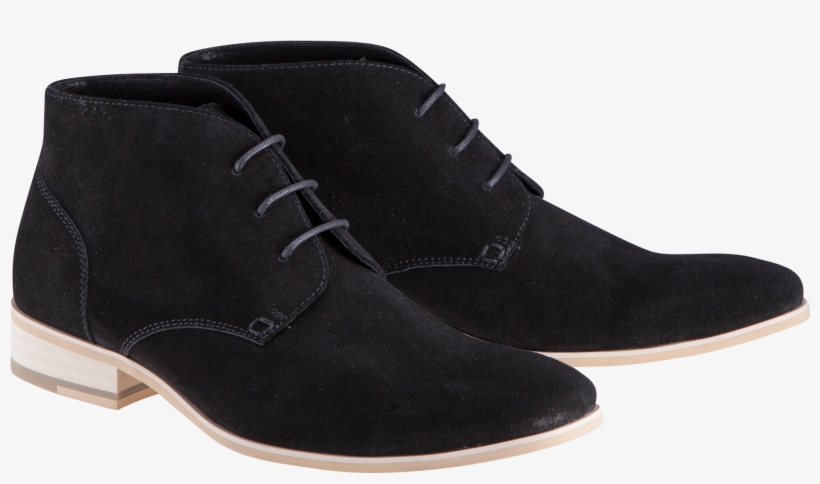 Black Tyler Desert Boot - Suede, transparent png