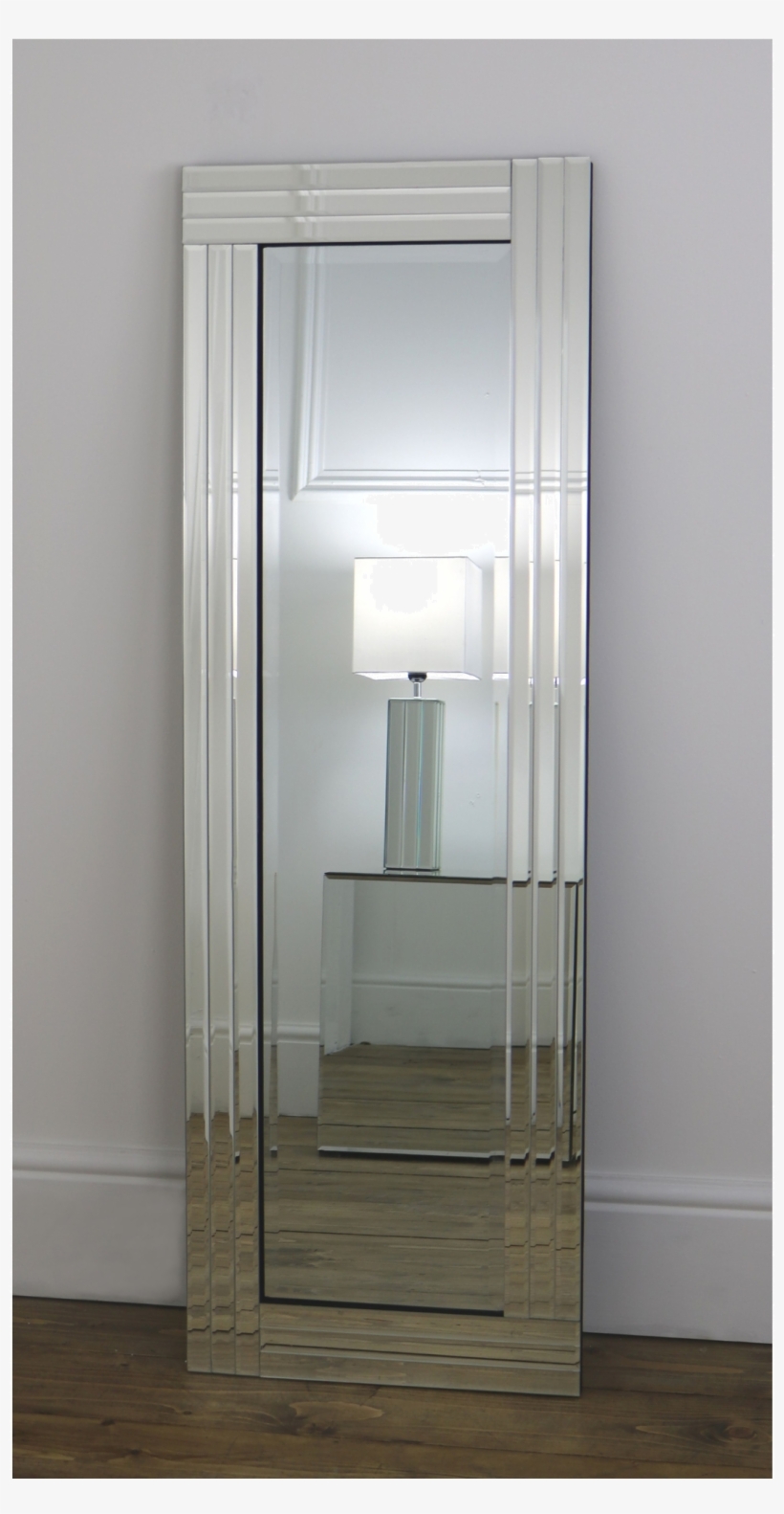 An Overall View Of This Striking Glass-framed Mirror - Full Length Wall Mirror, transparent png
