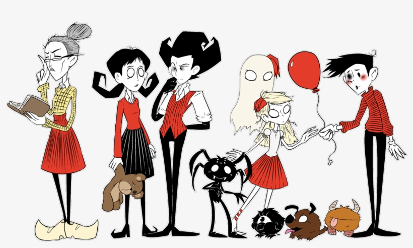 #dst #dontstarve #dontstarvetogether #klei #wilson - Cartoon, transparent png