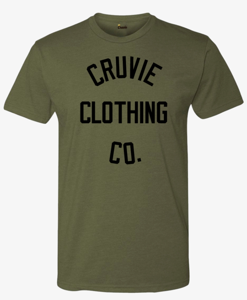 Cruvie Mens Tshirt Militarygreen Blk Ccc, transparent png
