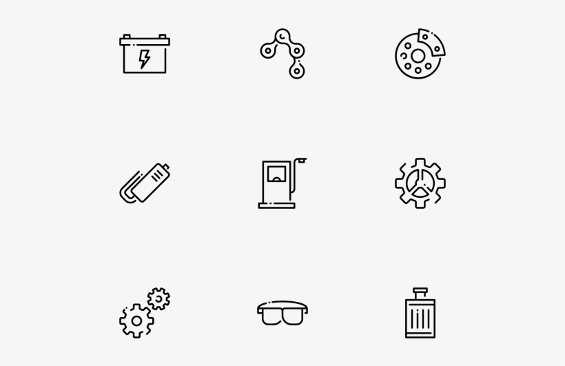 Motorcycle Part - Line Art, transparent png