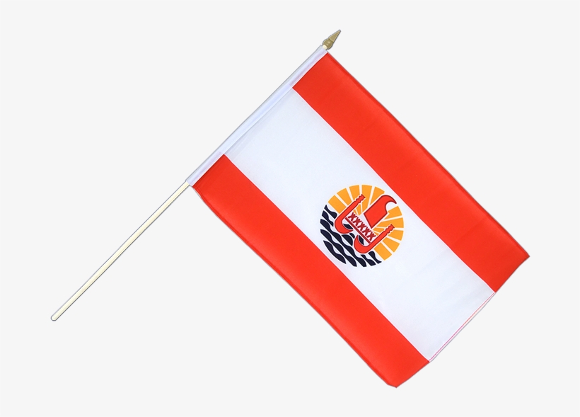 Hand Waving Flag French Polynesia - Drapeau Polynésien Png, transparent png