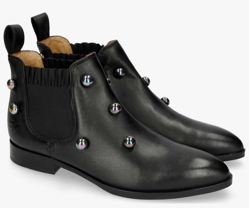 Ankle Boots Jessy 1 Nappa Black Resin Bubble - Motorcycle Boot, transparent png