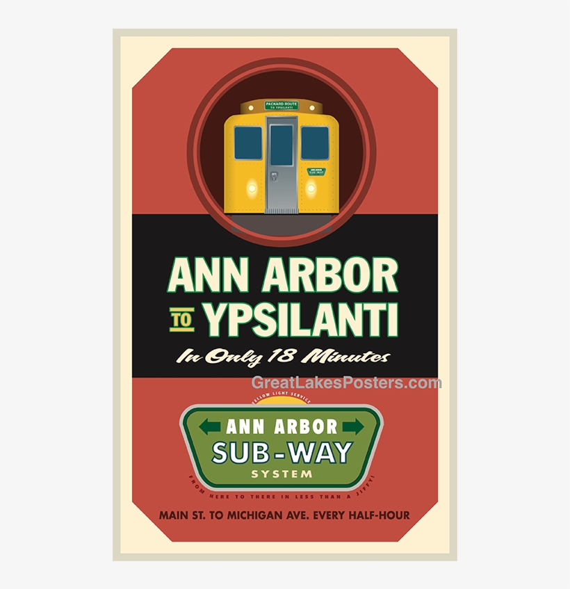 Great Lakes Posters Ann Arbor Ypsilanti Subway Poster, transparent png