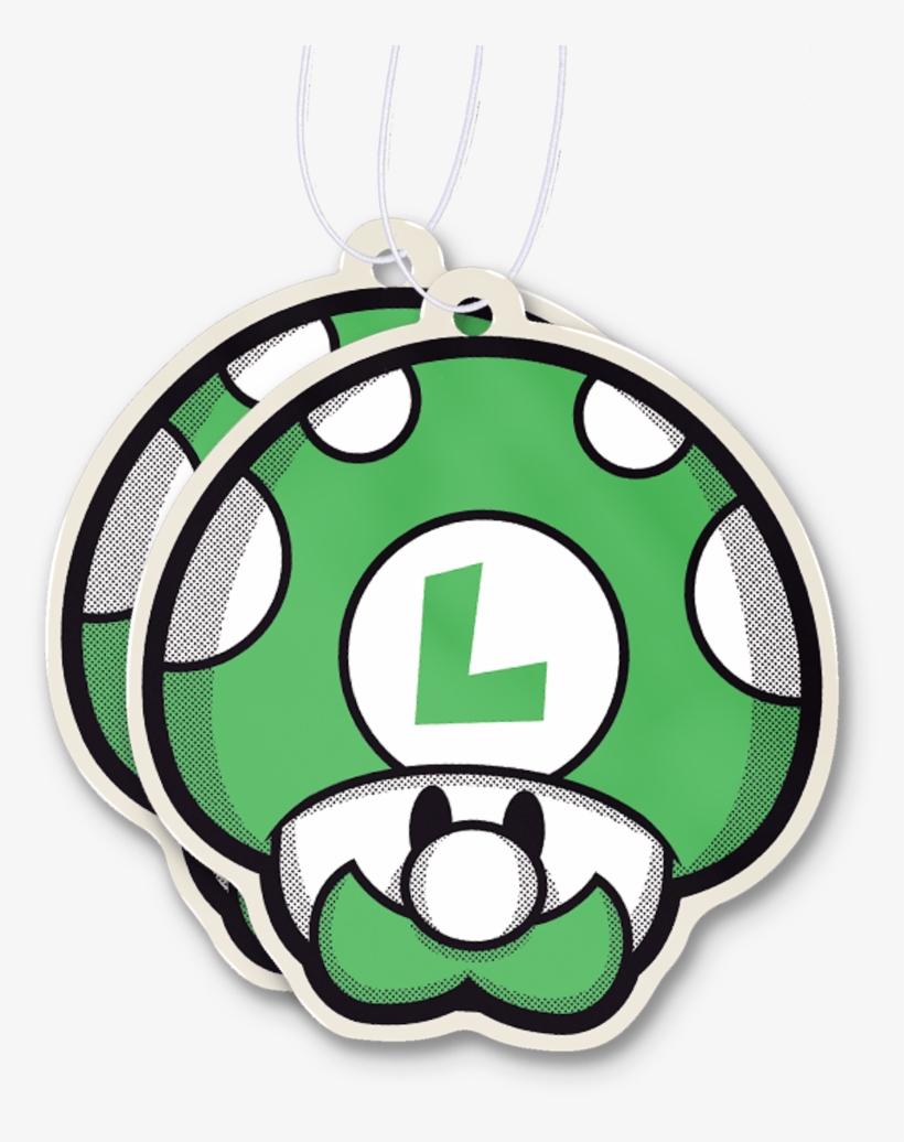 Mushroom Bros Luigi Air Freshener - Locket, transparent png