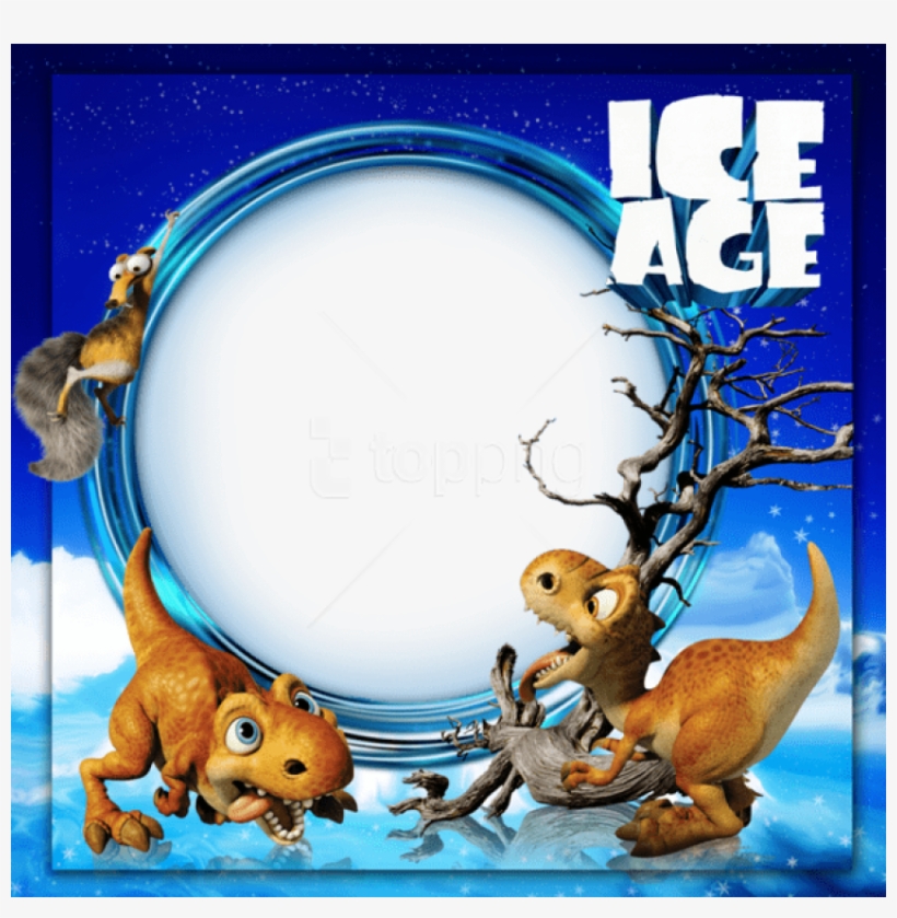 Free Png Best Stock Photos Ice Age Kids Photo Frame - Ice Age Frame Png, transparent png