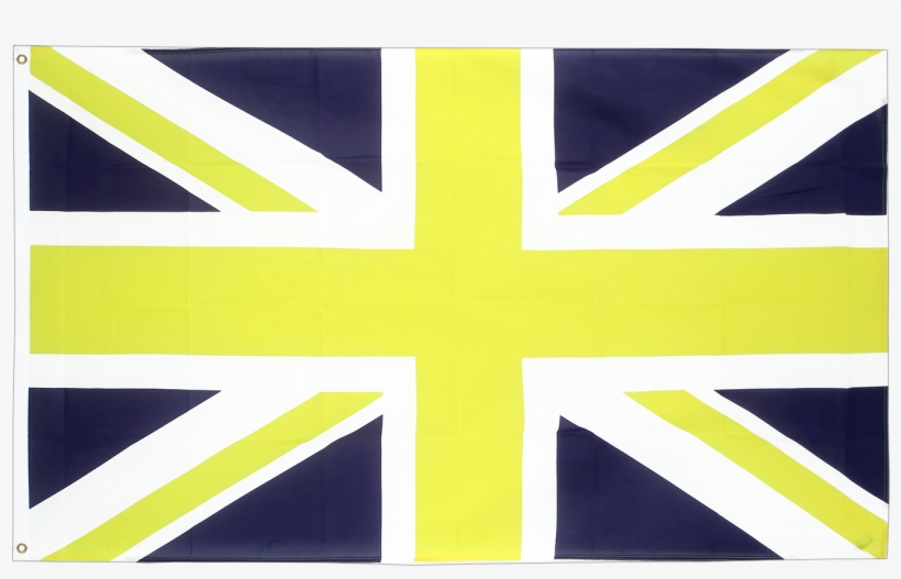 Union Jack Blue Yellow - Cross, transparent png