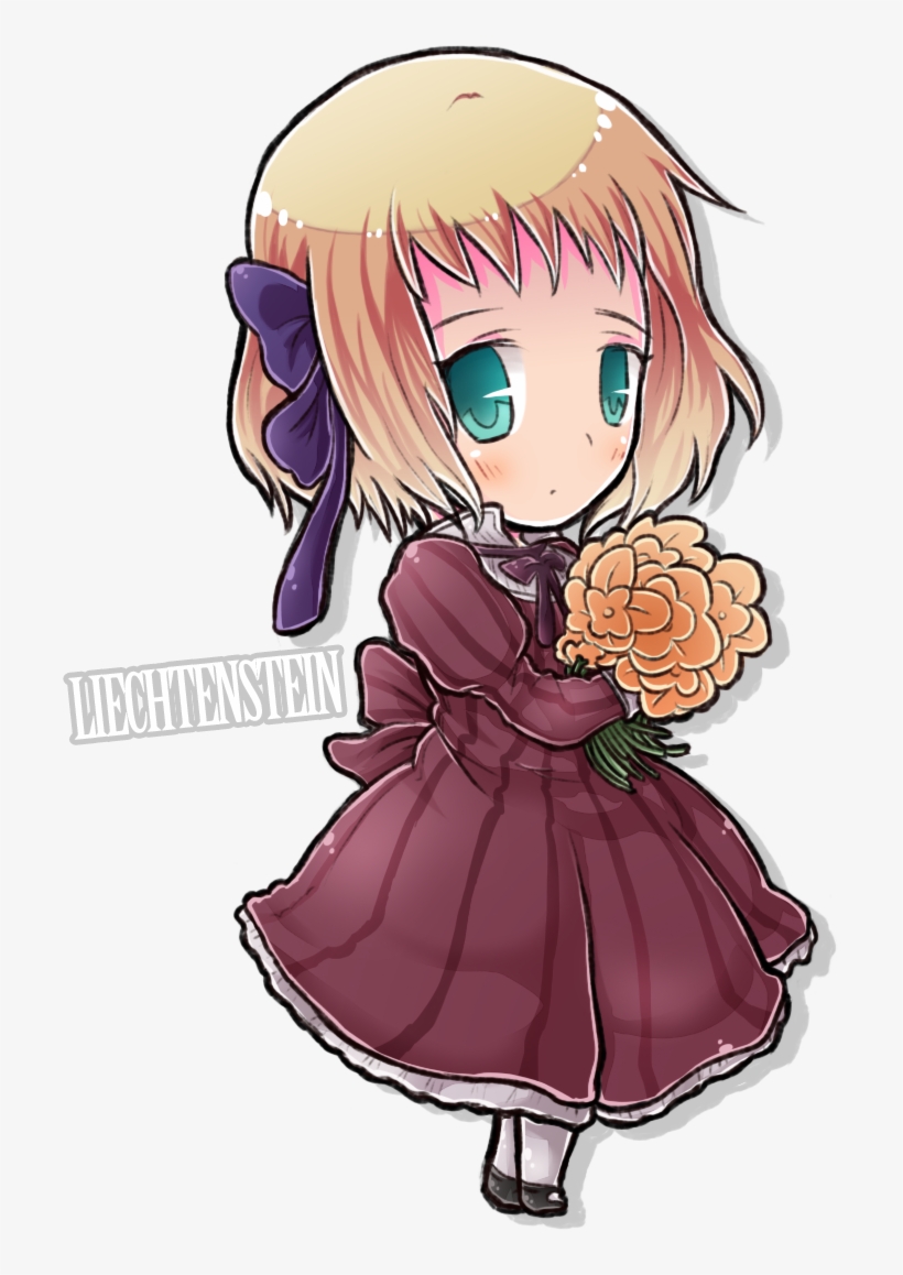 Hetalia Kertas Dinding Probably With Anime Called Hetalia - Hetalia Chibi Liechtenstein, transparent png