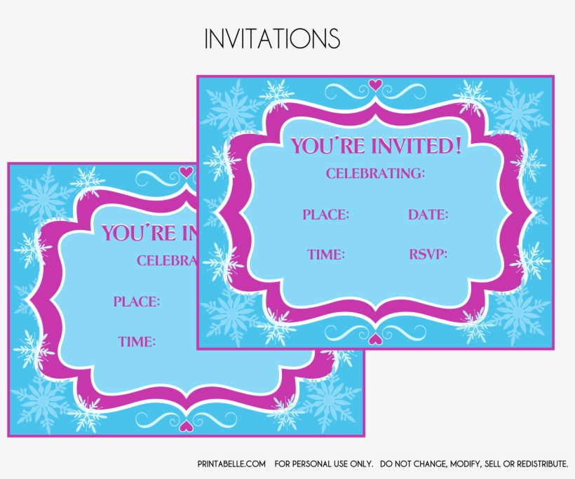 Frozen Olaf Birthday Party Invitations Personalized - Poster, transparent png