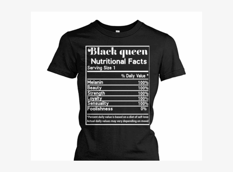 Black Queen Nutrition Facts - Monochrome, transparent png