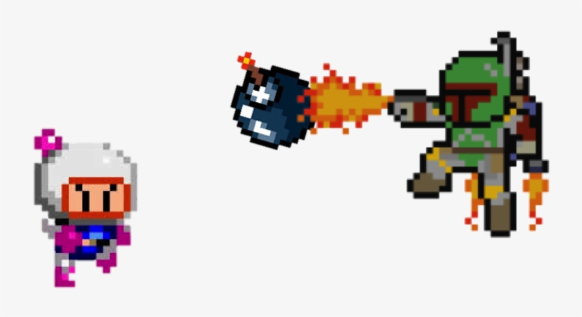 Bomberfett - 8 Bit Pixel Art, transparent png