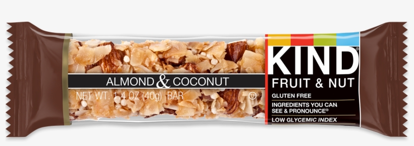 Almond & Coconut Bars - Kind Raspberry Cashew Chia, transparent png