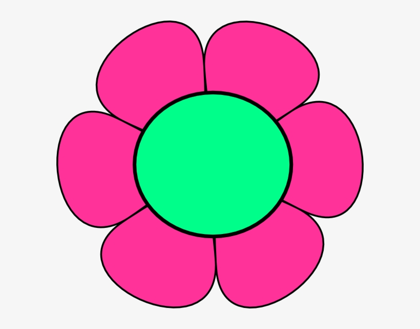 How To Set Use Pink And Green Flower Svg Vector, transparent png