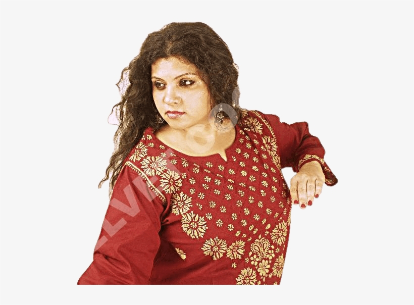Lucknowi Regular Wear Kurti- Maroon & Beige - Photo Shoot, transparent png